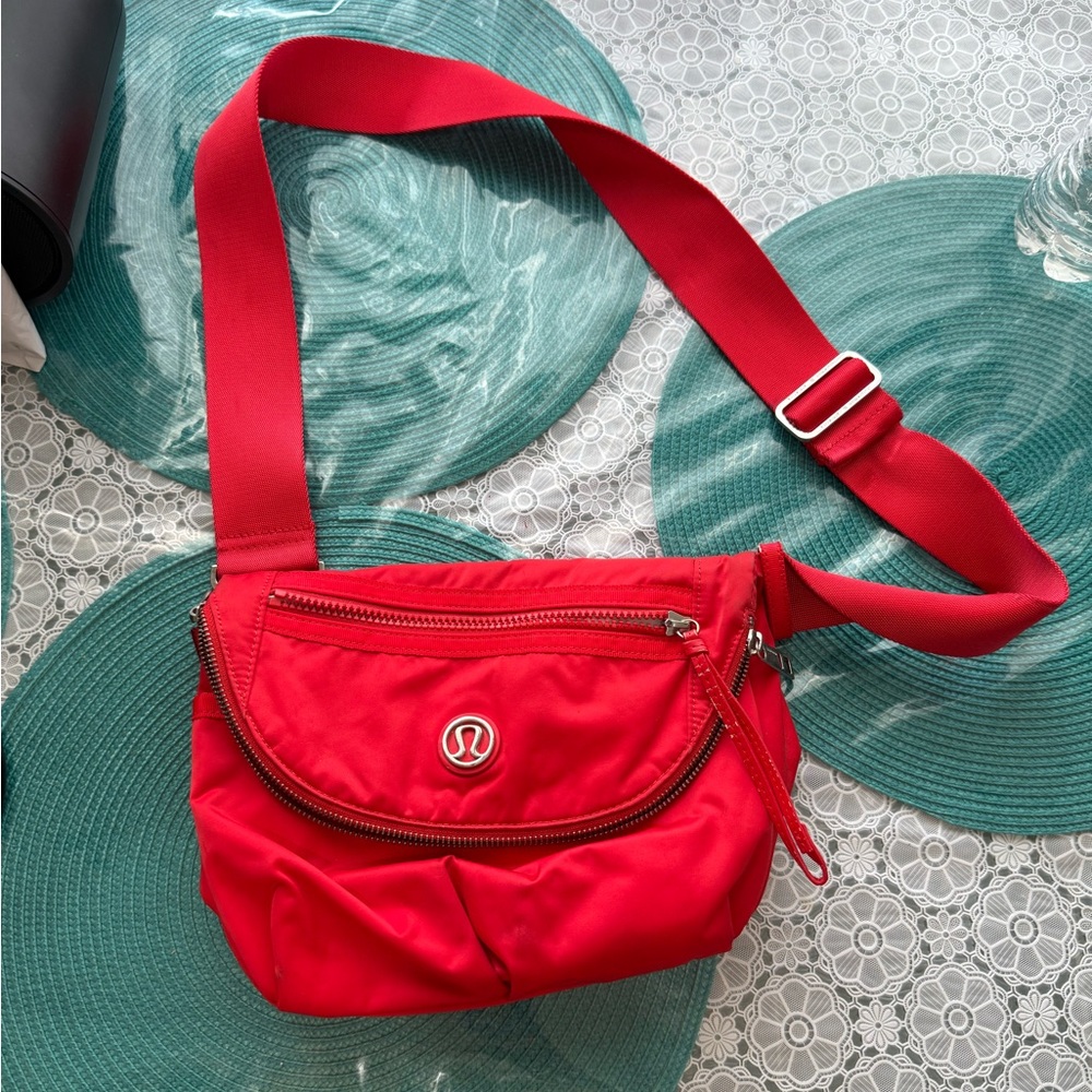 lululemon athletica Vibrant Red Crossbody Bag